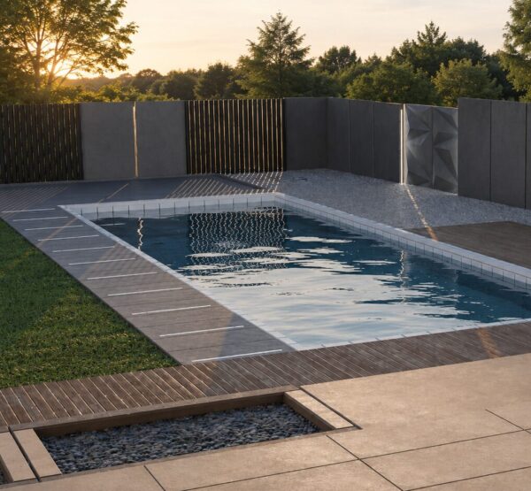 pool_view Płyty betonowe z oświetleniem LED